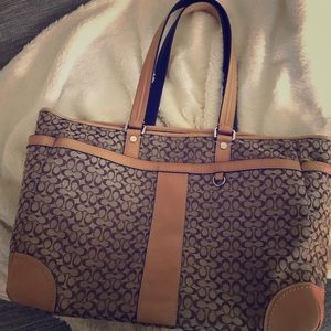 COACH signature diaper/baby bag